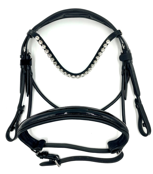 Premium Rolled Snaffle Bridle - Incomplete Bridle - Clearance