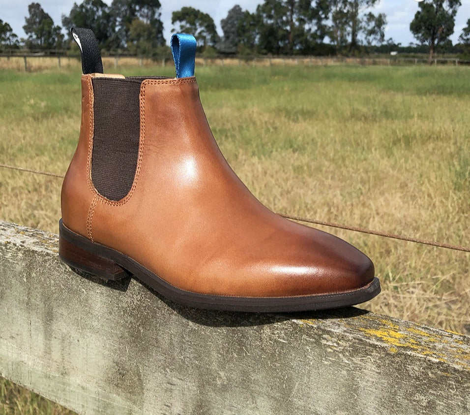 Tan Leather Boot - Discontinued Line